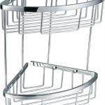 bathroom accessory,kitchen and bathroom double shelf, angel Rack, triangle basket 600