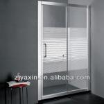 Bathroom Aluminium Profile Sliding Glass Shower Screen JB626