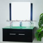 bathroom cabinet with glass sink TY-9357