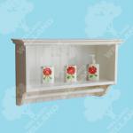 bathroom rack, wood shelf, wooden shelves WSV612-220