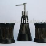 bathroom set lotion dispenser and tumbler and toothbrush holder B6940