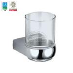 Bathroom simply glass wall mounted cup holder 8058-