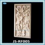 Beautiful Flower Stone Wall Relief Carving JS-RF005