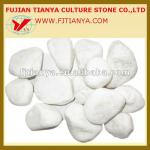 Beautiful Top grade pure white pebble stone TYJ5002S3-3