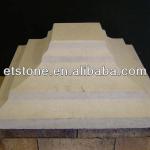 Beige color pyramid Stone Pier Cap SST-PC 006