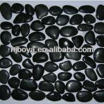 black mosaic pebble tile, pebble mesh,pebble mat juli03062