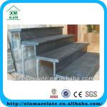 black natural slate stairs tread with honed surface LTB-12030RG1C