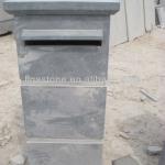 Blue limestone mailbox LGBLMB001