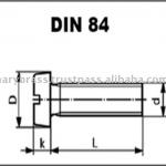 Brass bolts Din 84 172.