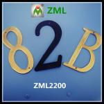 Brass plated door numbers/power coat house letters on sale ZML2200