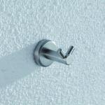 brushed outdoor stainless steel double robe hook 7980