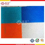 building material colored UV coated Polycarbonate embossed Sheets YM-PC-007