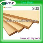 Bulletin board cork sheet/paper material with natural cork for multipurpose with certificate SGS QBCS