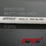 Butt-welded multilayer pipe/pex al pex pipe/underfloor heating pipe pex al pex