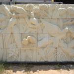 Carved furniture carved bird stone wall design 8778