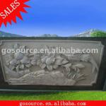 carving relief sculpture with flower GS-C186