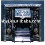 cast iron and marble fireplace cast iron