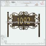 cast iron house number BL693-107