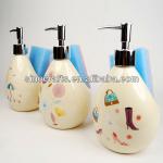 ceramic kitchen soap dispenser with scouring sponge SN5496