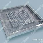 Cheap grey granite G603 square shower tray with mosaic anti-slip surface grey granite shower base