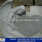 Cheap Single Weeping G603 Grey Granite Angel Tombstone LS Tombstone