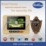 China smart home wireless door peephole viewer security hidden camera, video door phone ihome1