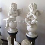 China white marble little angel carving/baby angel sculpture LIGA-MC003