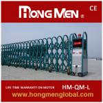 China wrought iron industrial sliding rail iron main gates models 15YEARS FACTORY HM-QM