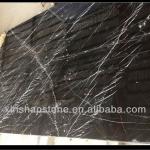 Chinese Natural Polished Marble Stone Black Marquina Black Marquina