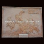 Chinese Style Marble Horse Statue Relief HT-A-FD013