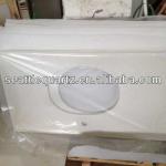 Chinese white quartz artificial stone vanity top V01