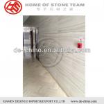 chinese White Wood Grain natural stone white marble wood veneer