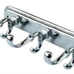 chrome bathroom triplex robe hook 3033