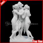 Classical Three Graces natural carving stone sculpture YF-14-13