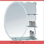 clear mirror from silver or aluminium coated with shelf ZC-0003 ZC-0003