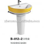 Color pedestal basin with tower ring B-012-2 B-012-2