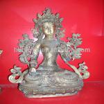 Copper buddha sculpture BY-36