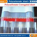 Corrugated transparent PC roofing sheet GL003