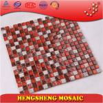 craft brick 4mm china high quality mix stone glass mosaic kitchen wall tile KS35