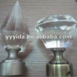 crystal curtain finial