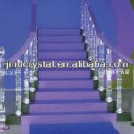 crystal glass interior stairs railing designs JMD-LT-313