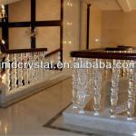 crystal glass stair hand rail pillar for home decoration JMD-LT-083