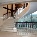 crystal glass stair railing pillar for home decoration JMD-LT-082