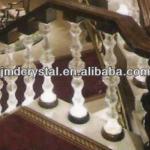 crystal glass stair railings for home decoration JMD-LT-056