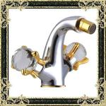 crystal water mixer tap bidet faucet with gold-plating 3032E