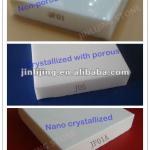 Crystal white glass floor tile JF01