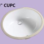 CUPC wash basin, undermount basin, undermount sink 1823