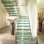 Customized Steel Glass Stairs (L shape) L6