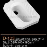 D 103 Ceramic Squatting pan D 103