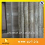 decorative beige stone pillar from china stone manufacturer Aoli marble pillar